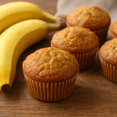 healthy banana muffins